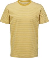 SELECTED HOMME WHITE SLHNORMAN STRIPE SS O-NECK TEE W NOOS  T-shirt - Maat S