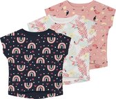 name it NMFVIGGA 3P CAPSL TOP F Meisjes T-Shirt - Maat 80