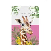Luxury Giraffe Notebook - Bullet journal - Dagboek - A5 – Gelinieerd – Giraf