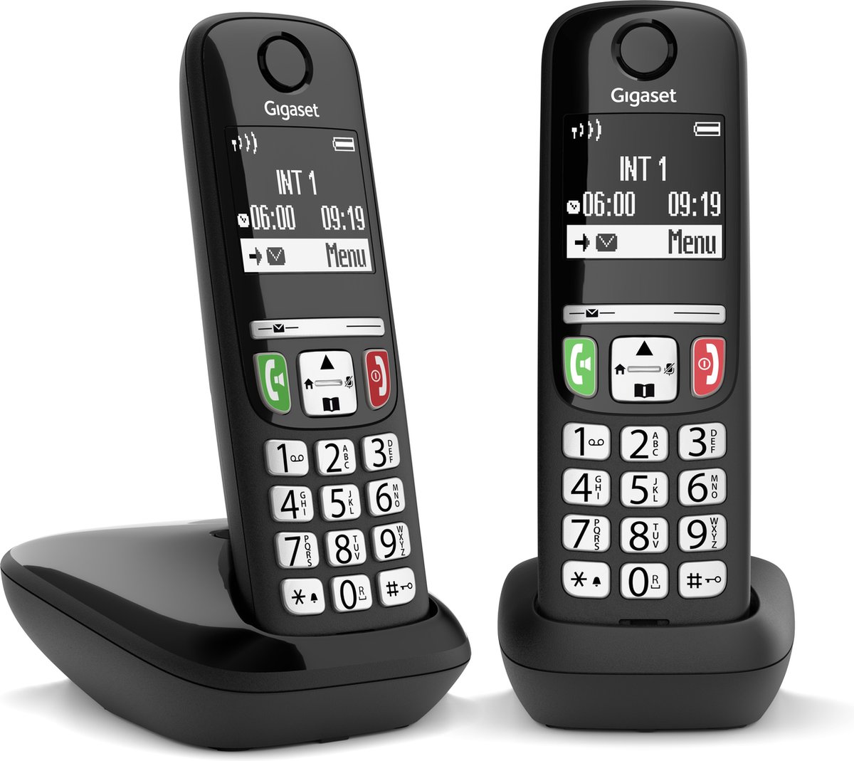 Gigaset E270 Duo DECT-telefoon Nummerherkenning Zwart