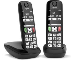 Gigaset E270 Duo DECT-telefoon Nummerherkenning Zwart