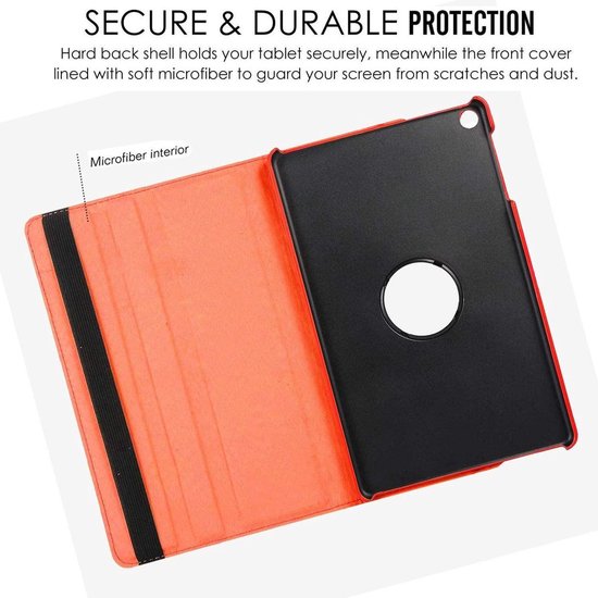 Coque Samsung Tab A 10.1 - Samsung Galaxy Tab A 10.1 orientable - Coque Samsung Tab A (10.1) - Bibliothèque Samsung Galaxy Tab A 10.1 (2019) - Rouge