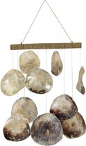 Hangmobiel - Bamboo - Capiz Schelp - Naturel - 53x33x15 cm - Indonesie - Sarana - Fairtrade