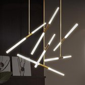 WoonWerkInterieur - Thalia Hanglamp - Led - Brushed Gold - 6 Lichtbronnen - 36Watt - Aluminium