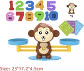 Monkey Balance - Leerzaam - Wiskunde speelgoed - weegschalen tellen rekenkundige aap - educatief speelgoed