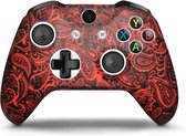 Siliconen Controller Hoesjes | Tattoo - Rood | Beschermhoes Skin Grip | Softcover Case | Geschikt voor de Xbox One