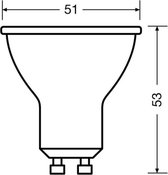 OSRAM Doos met 3 PAR16 LED 36 ° spots - 2.6W equivalent 35W GU10 - Warm wit