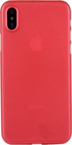 Apple iPhone X/10 Hoesje - Mobigear - Ultra Slim Serie - Hard Kunststof Backcover - Rood - Hoesje Geschikt Voor Apple iPhone X/10