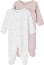 name it NBFNIGHTSUIT 2P W/F VIOLET RAINBOW NOOS Meisjes Boxpak - Maat 74