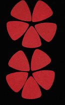 Vilt Plectrums 10 stuks-Rood-Felt picks-voor Ukelele, Gitaar, Banjo, Mandolin