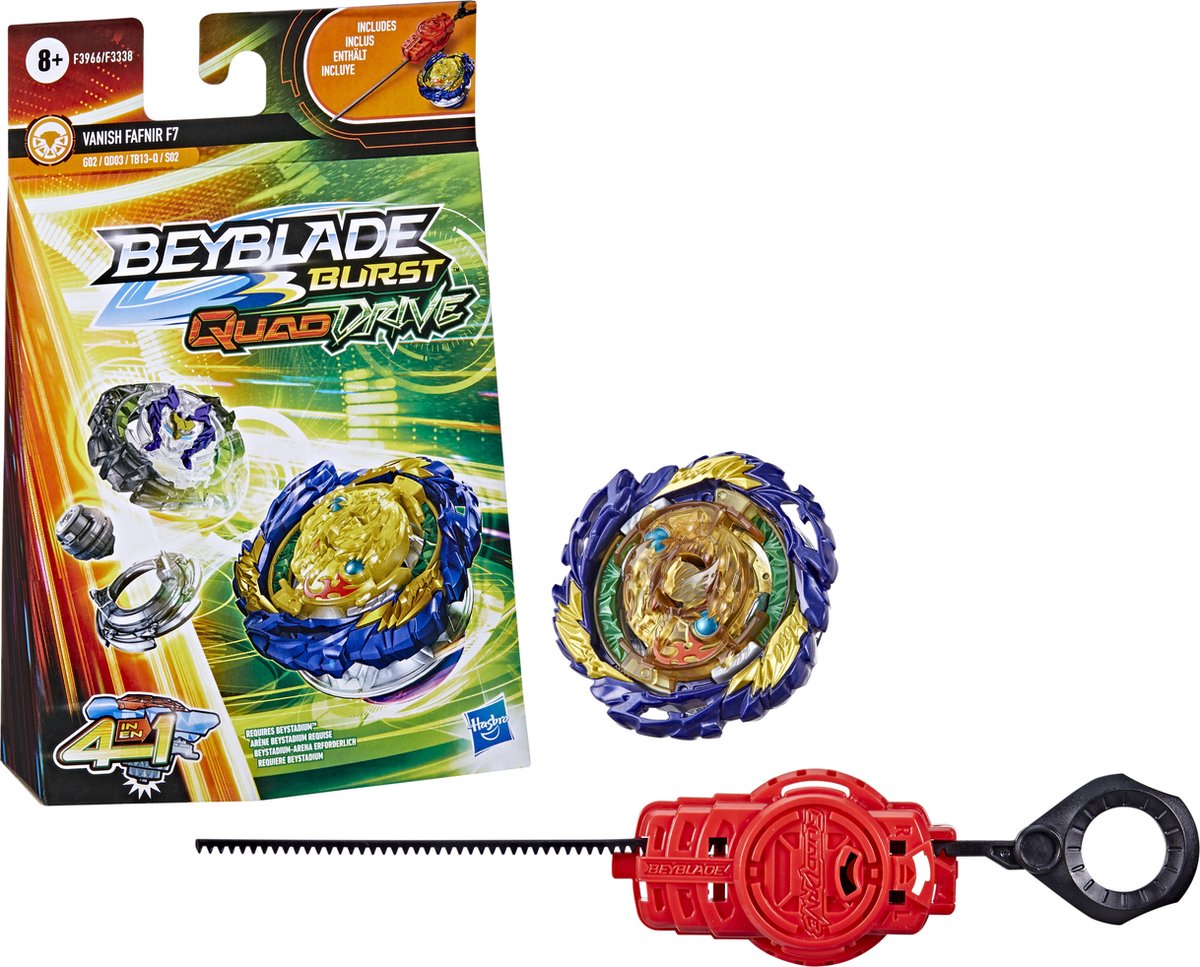 Beyblade Burst QuadDrive Set de Combat Interstellar Drop, arène Beystadium,  2 toupies et 2 lanceurs, à partir de 8 Ans : : Jeux et Jouets