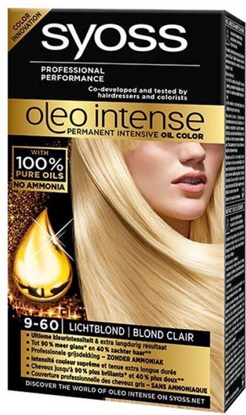 schaamte Roest ik heb nodig SYOSS Color Oleo Intense 9-60 Licht blond Haarverf - 1 stuk | bol.com