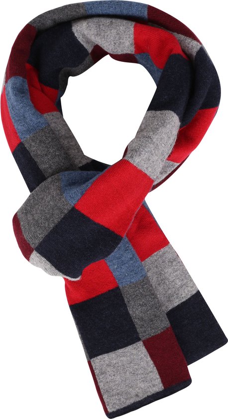 Profuomo Heren Accessoires Sjaals Heren rood wol knitted sjaal 