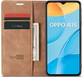 Hoesje geschikt voor Oppo A15 / A15s - Book Case Slimline Bruin