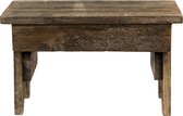 Clayre & Eef Plantentafeltje 34*19*20 cm Bruin Hout Rechthoek Plant table