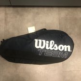 Wilson tennistas donkerblauw/zwart/wit 1-2 rackets smal model