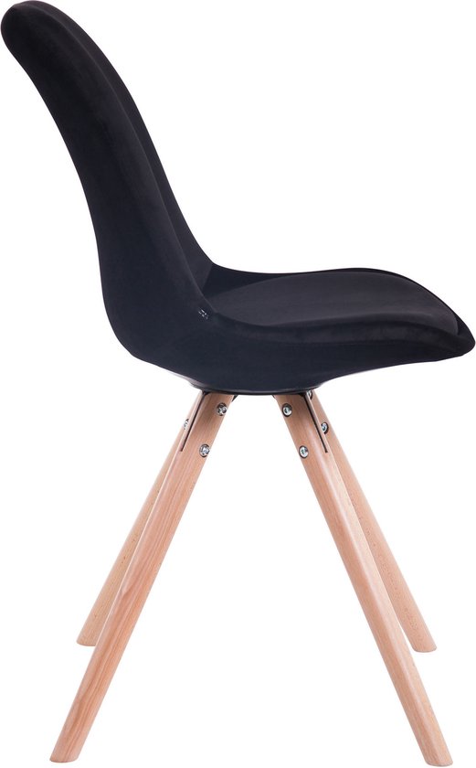 Eetkamer - Bezoekersstoel Sievi Velvet Round legs N, Roze