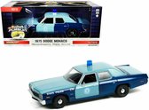 Dodge Monaco 1975 "Massachusetts State Police" Blauw 1-24 Greenlight Collectibles