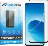 Mobigear Screenprotector geschikt voor OPPO Reno 6 5G Glazen | Mobigear Premium Screenprotector - Case Friendly - Zwart