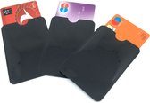 RFID pinpas creditcard hoesjes 3 Stuks / ID kaart beschermers / RFID Blocker / NFC Bankpas en Creditcard RFID Beschermhoesjes / RFID bankpas beschermer.