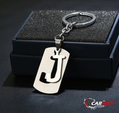 Sleutelhanger Letter J - Cadeau - gift - Naamsleutelhanger