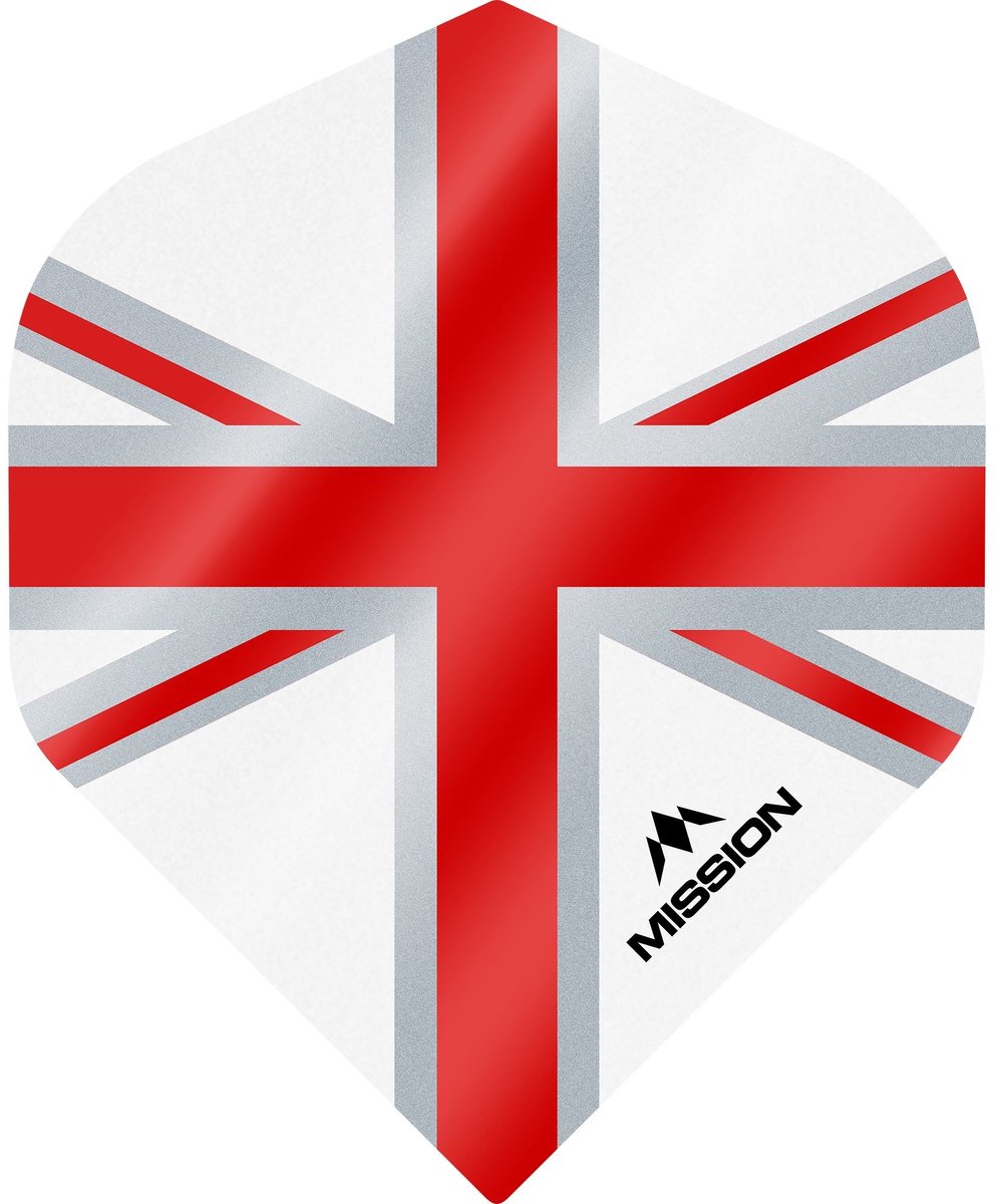 Mission Alliance 100 White & Red NO2 - Dart Flights