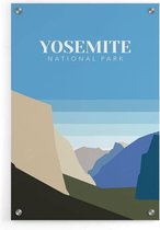 Walljar - Yosemite Valley United States II - Muurdecoratie - Plexiglas schilderij