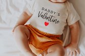 Baby Romper Valentijn - Papa's Valentijn - 0-3 maanden