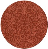 Walljar - William Morris - Acorns and Oak Leaves - Muurdecoratie - Forex wandcirkel