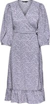 ONLY ONLOLIVIA 3/4 WRAP  MIDI DRESS WVN Dames Jurk - Maat XS