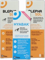 Oogzorgset: 2 x BlephaSol '+ 1 x Hyabak | oogverzorging - reiniging - oogdruppels - Blefaritis - 3maand pakket