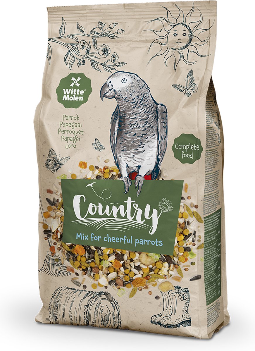 Witte molen country papegaai 2kg
