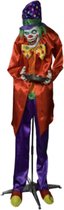 Halloween pop levensgrote bewegende en lachende Freaky Clown (1.65 M hoog)