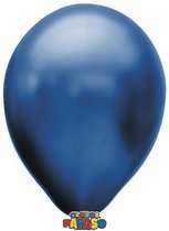 Zakje met 15 metallic blauwe ballonnen - 30cm doorsnee (12 inch) - Biologisch afbreekbaar