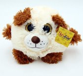 DW4Trading Sunkid Pluche Knuffel Hond - Dierenknuffels - Big Eye Balls - 25 cm