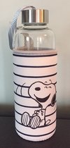 Snoopy Drinkfles met softshell beschermhoes