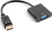 Videokabel Adapter DisplayPort naar VGA (D-Sub) 20 cm Zwart