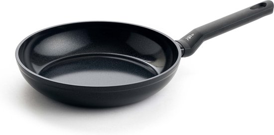 BK Easy Induction Koekenpannenset 2-delig - 24/28cm - PFAS-vrije antikleeflaag - Pannenset inductie - Keramische pan - Ovenbestendig 160°C - Koudgrepen - Zwart
