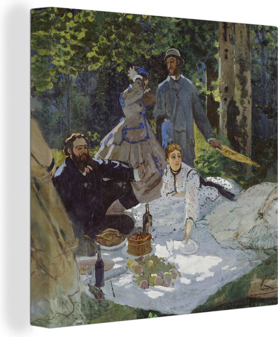 Tableau Déco Toile 'Petit-déjeuner Croissants' – 50x70 Cm, Style Nordique, Sans Cadre