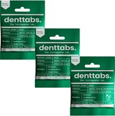 Denttabs tandenpoetstabletten Mint - Met fluoride - 3 x 125 stuks