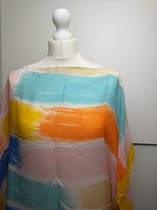 Dames strandtuniek Coretta geel one size strandjurk beachdress jurk