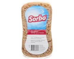 Grote Sorbo schoonmaakspons / viscose autospons 17 x11 cm - schoonmaakartikelen / auto wassen