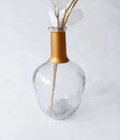 Countryfield - Vase Bouteille - Transparent - Or - Mix and Match - 30x18cm