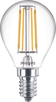Philips Master Value LEDluster E14 Kogel Filament Helder 3.4W 470lm - 927 Zeer Warm Wit | Beste Kleurweergave - Dimbaar - Vervangt 40W