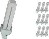 Voordeelpak 10x Osram Dulux D 13W 840 | Koel Wit - 2-Pin.