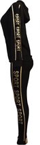 Dames huispak/vrijetijdspak L/XL 38-40 zwart/goud