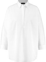 TAIFUN Dames Oversized blouse met 3/4-mouwen Weiß-48
