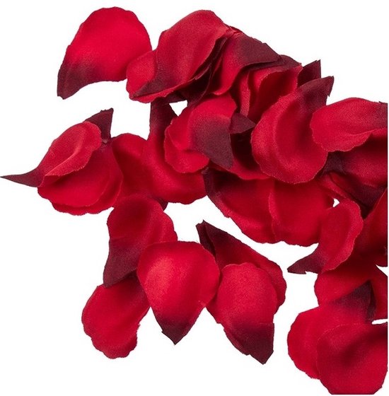 Valentin - 100x Pétales de rose saupoudrage rouge 3 cm