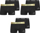 Kappa – boxershort heren – 6 stuks – zwart – acid lime – maat XXL – onderbroeken heren