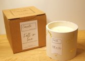 Fall in love - Geurkaars in cementen pot - Sandalwood scented - Sojawas - 230 g